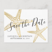 Moderne goudvis Bespaar de datum Briefkaart (Voorkant)