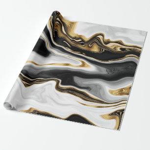 Moderne goudvormig vormig vormend design cadeaupapier