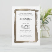 Moderne goudweddenschappen in de satijn kaart (Staand voorkant)