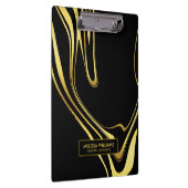 Moderne goudzeugen op zwart klembord (Rechts)