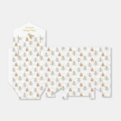 Moderne goudzilver koperen bijen bedankdoosjes (Uitgevouwen)