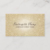 Moderne goudzweldertans voor luchtborstelspuitbuss visitekaartje (Voorkant)