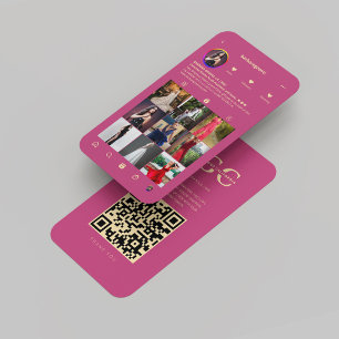 Moderne Gowns Bruidsboetiek Roze Goud Instagram Visitekaartje