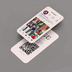 Moderne Gowns Bruidsboetiek Roze Instagram Visitekaartje