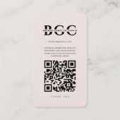 Moderne Gowns Bruidsboetiek Roze Instagram Visitekaartje (Achterkant)