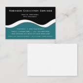 Moderne graafwerkzaamheden voor de bouw visitekaartje (Voorkant / Achterkant)