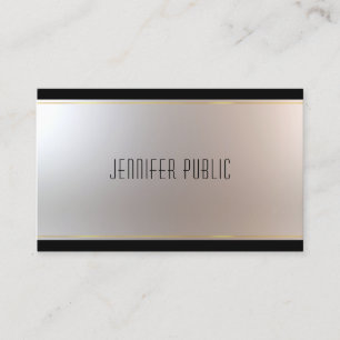 Moderne Graceful Design Glamour Unieke Plain Visitekaartje