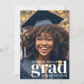 Moderne Grad 2 Foto Afstuderen Aankondiging (Voorkant)