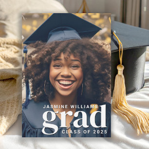 Moderne Grad 2 Foto Afstuderen Aankondiging