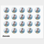 Moderne Grad Black Typography foto Afstuderen Ronde Sticker (Vel)