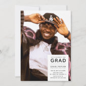 Moderne GRAD-foto-verjaardagsfeest Kaart (Voorkant)