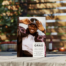 Moderne GRAD-foto-verjaardagsfeest Kaart
