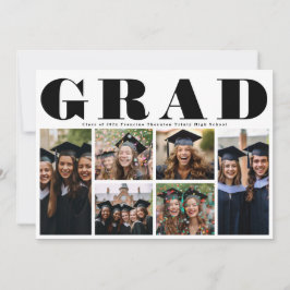 Moderne GRAD middelbare school 6 foto collage afst Aankondiging