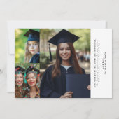 Moderne GRAD Middelbare school 6 foto collage Afst Aankondiging (Achterkant)