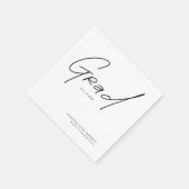 Moderne Grad Script Typografie Afstuderen Servet (Hoek)