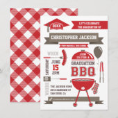 Moderne Gradatie BBQ Uitnodiging (Voorkant / Achterkant)
