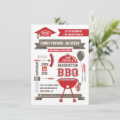 Moderne Gradatie BBQ Uitnodiging (Staand voorkant)