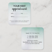 Moderne Gradient Beauty Salon Afsprakenkaartje (Voorkant / Achterkant)