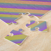 Moderne Gradiënt Dakraam Ster Explosie Strepen Legpuzzel (Zijkant)