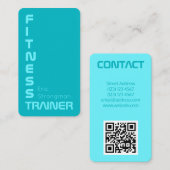 Moderne gradiënt duo toonblik visitekaartje (Voorkant / Achterkant)