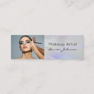 Moderne Gradiënt Golf Make-up Mini Visitekaartje