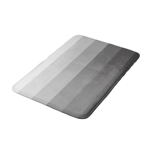 Moderne gradiënt grijze strepen badmat (Gekanteld)