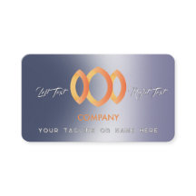 Moderne Gradient Metallic Blue Paarse Sjabloon