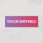 moderne gradiënt mini visitekaartje (Voorkant)