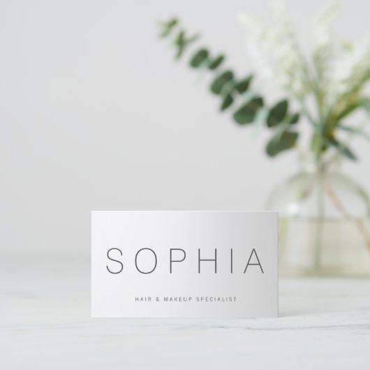 Moderne gradiënt professionele schoonheidssalon visitekaartje (Staand voorkant)