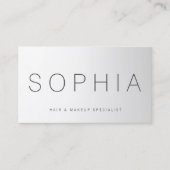 Moderne gradiënt professionele schoonheidssalon visitekaartje (Voorkant)