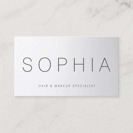 Moderne gradiënt professionele schoonheidssalon visitekaartje (Voorkant)