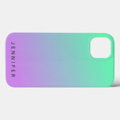 Moderne gradiënt vervagen | Mint Green Lavender Pa Case-Mate iPhone Case (Achterkant (horizontaal))