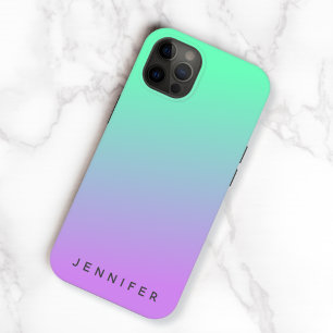 Moderne gradiënt vervagen   Mint Green Lavender Pa Case-Mate iPhone Case