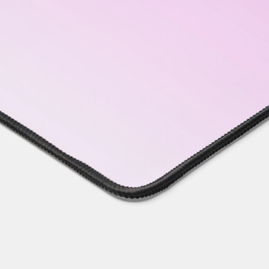 Moderne gradiënten Roze Minimalistisch Personalise Bureaumat (Hoek)