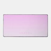 Moderne gradiënten Roze Minimalistisch Personalise Bureaumat (Voorkant)