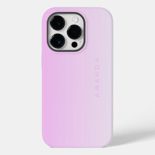 Moderne gradiënten Roze Minimalistisch Personalise Case-Mate iPhone 14 Pro Hoesje