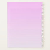 Moderne gradiënten Roze Minimalistisch Personalise Planner (Achterkant)