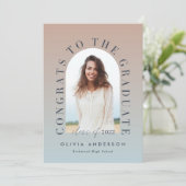 Moderne gradiënttypografie fotoboogafstuderen (Staand voorkant)