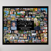Moderne Graduate 94 Foto Collage Weergave Poster (Voorkant)