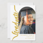 Moderne Graduate Foto Arch Aankondiging (Voorkant)