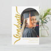 Moderne Graduate Foto Arch Aankondiging (Staand voorkant)