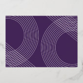 Moderne Graduate Script 2025 Concentrische Boog Fo Folie Uitnodiging (Achterkant)