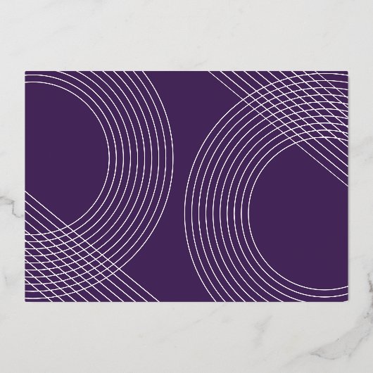 Moderne Graduate Script 2025 Concentrische Boog Fo Folie Uitnodiging (Achterkant)