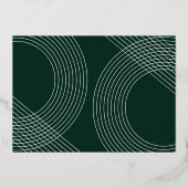 Moderne Graduate Script 2026 Concentrische Boog Fo Folie Uitnodiging (Achterkant)