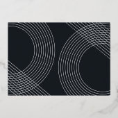 Moderne Graduate Script 2026 Concentrische Boog Fo Folie Uitnodiging (Achterkant)