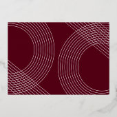 Moderne Graduate Script 2026 Concentrische Boog Fo Folie Uitnodiging (Achterkant)