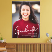 Moderne Graduate Script Foto Klas van Afstudeerjaa Canvas Afdruk (Insitu (Woonkamer))
