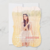 Moderne Graduation Invitations Kaart (Voorkant)