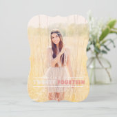 Moderne Graduation Invitations Kaart (Staand voorkant)