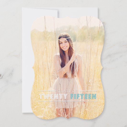 Moderne Graduation Invitations Kaart (Voorkant)